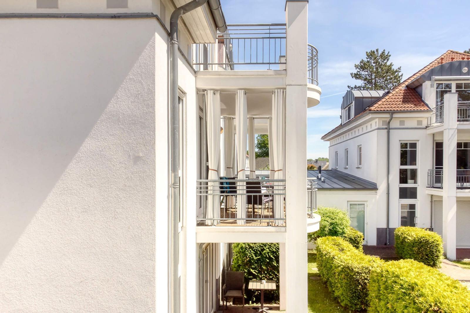 Blick auf den Balkon