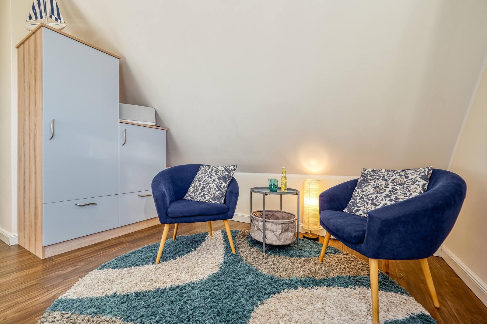 Sitzecke im Schlafzimmer