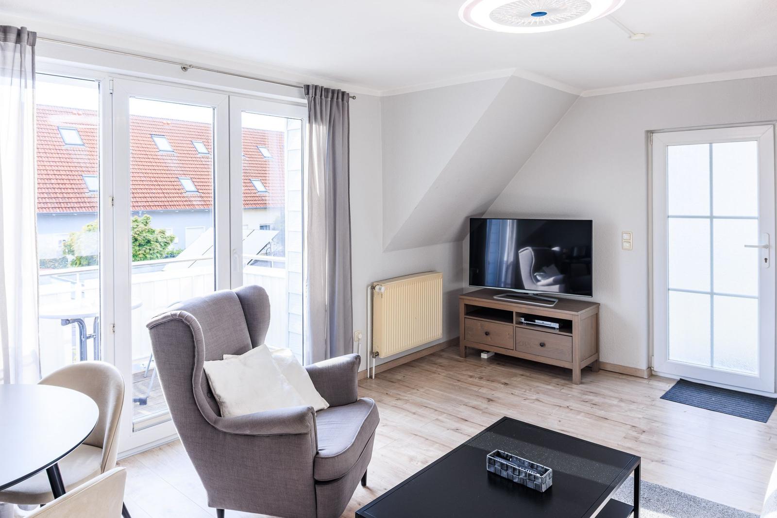 Wohnbereich mit TV