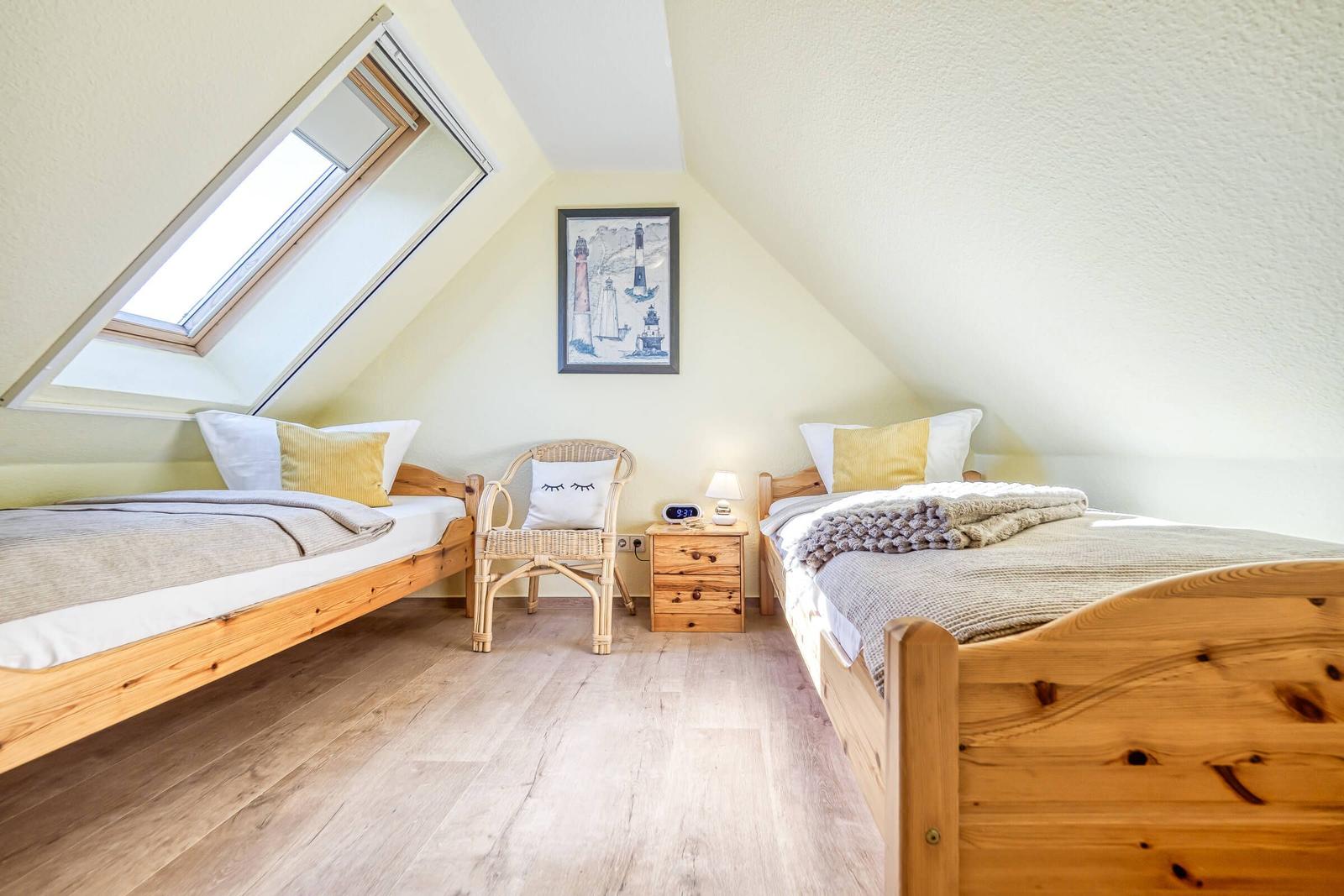Schlafzimmer mit Einzelbetten