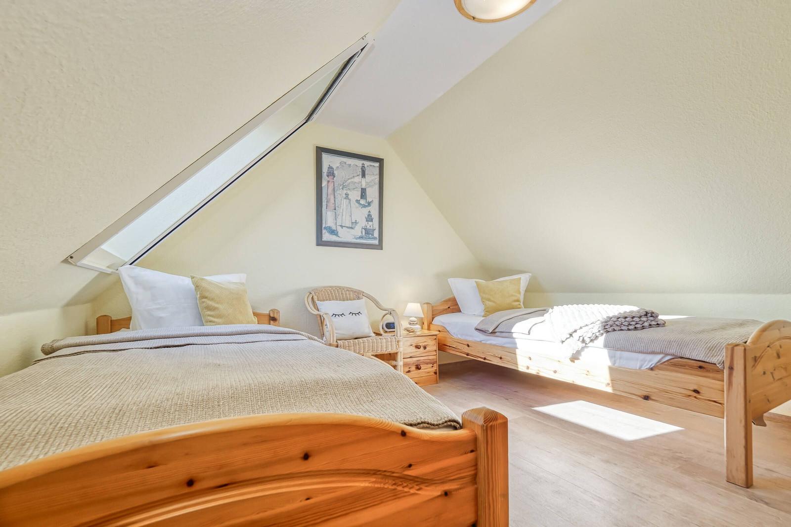 Schlafzimmer mit Einzelbetten