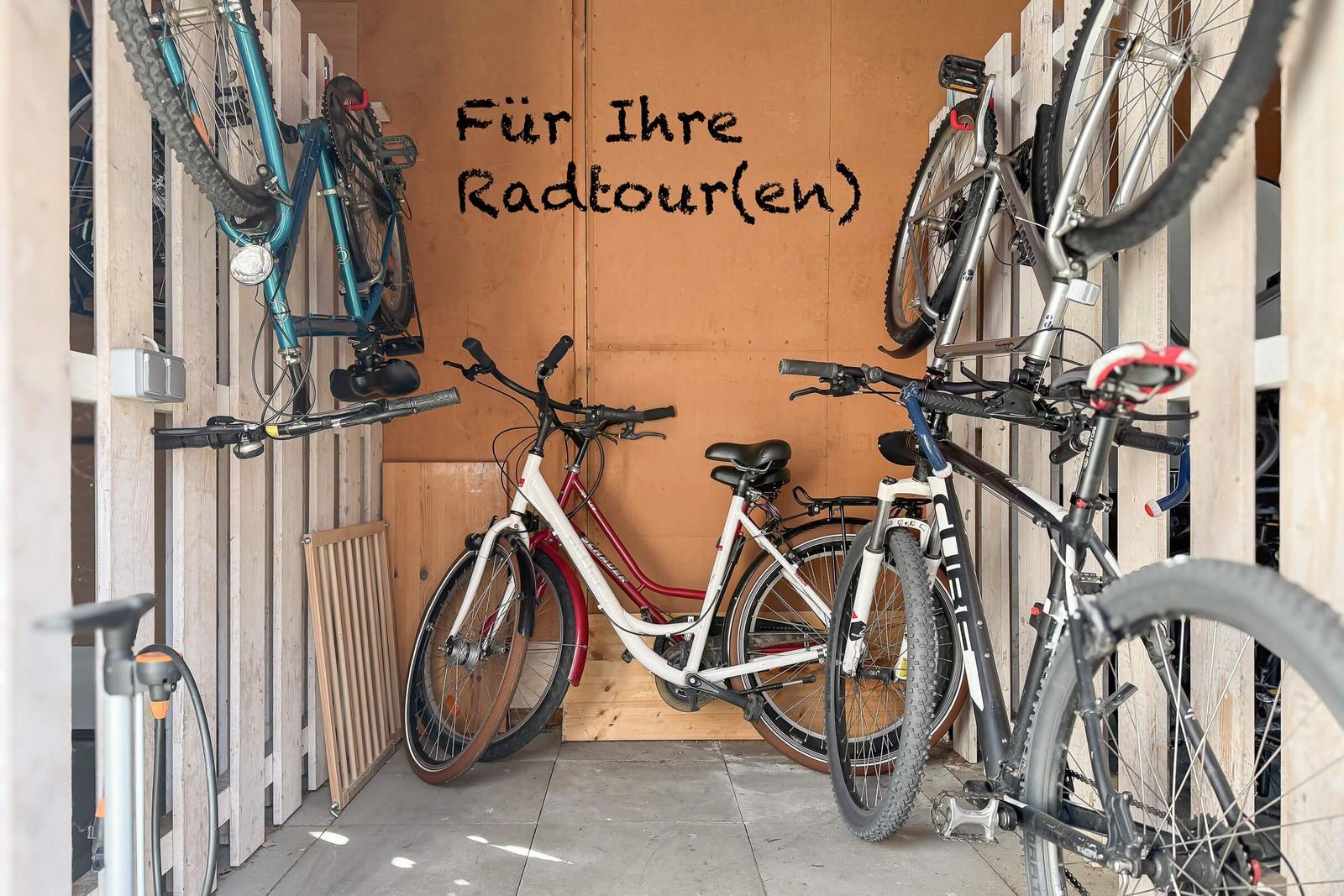 Schuppen für Fahrräder