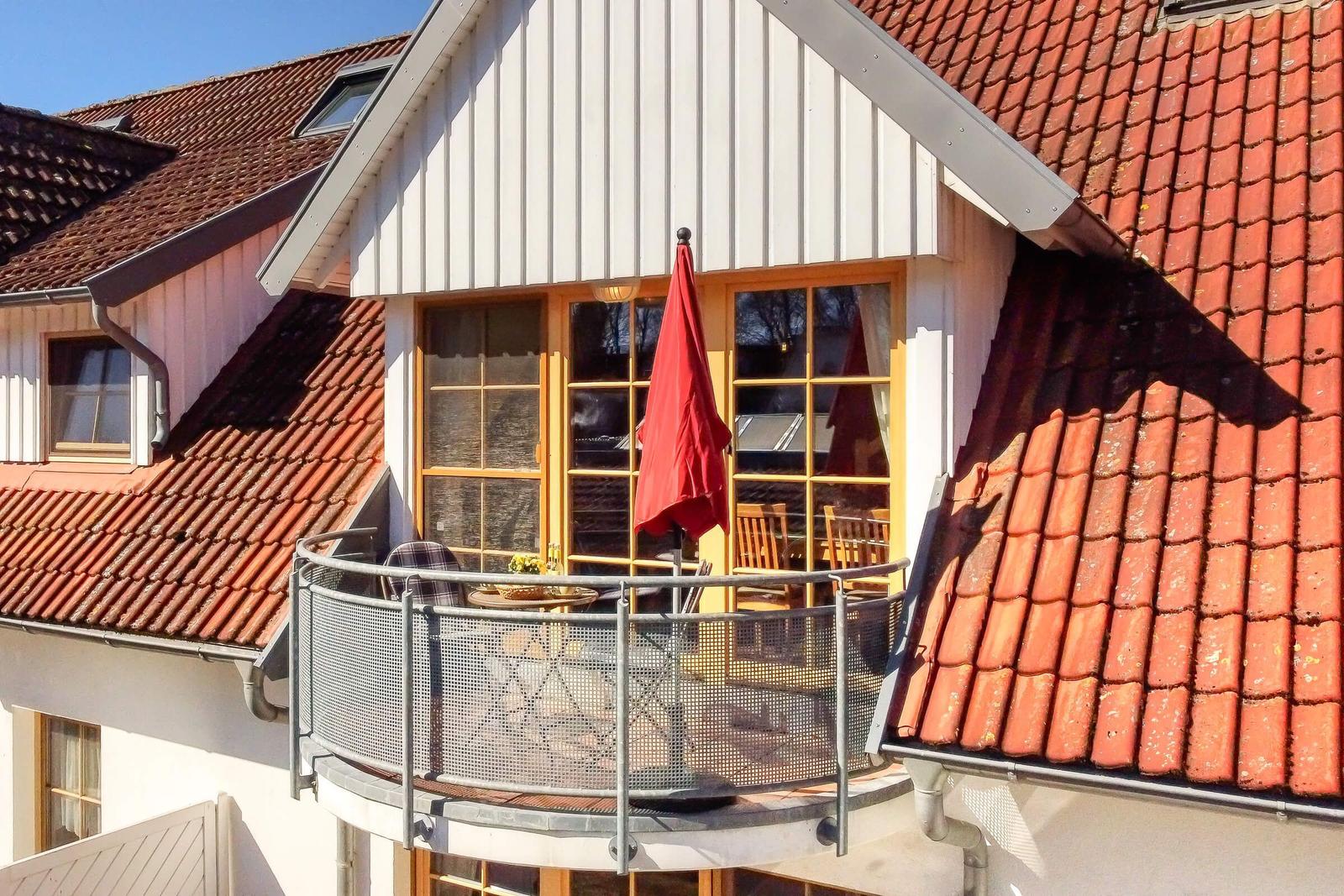 Blick auf den Balkon
