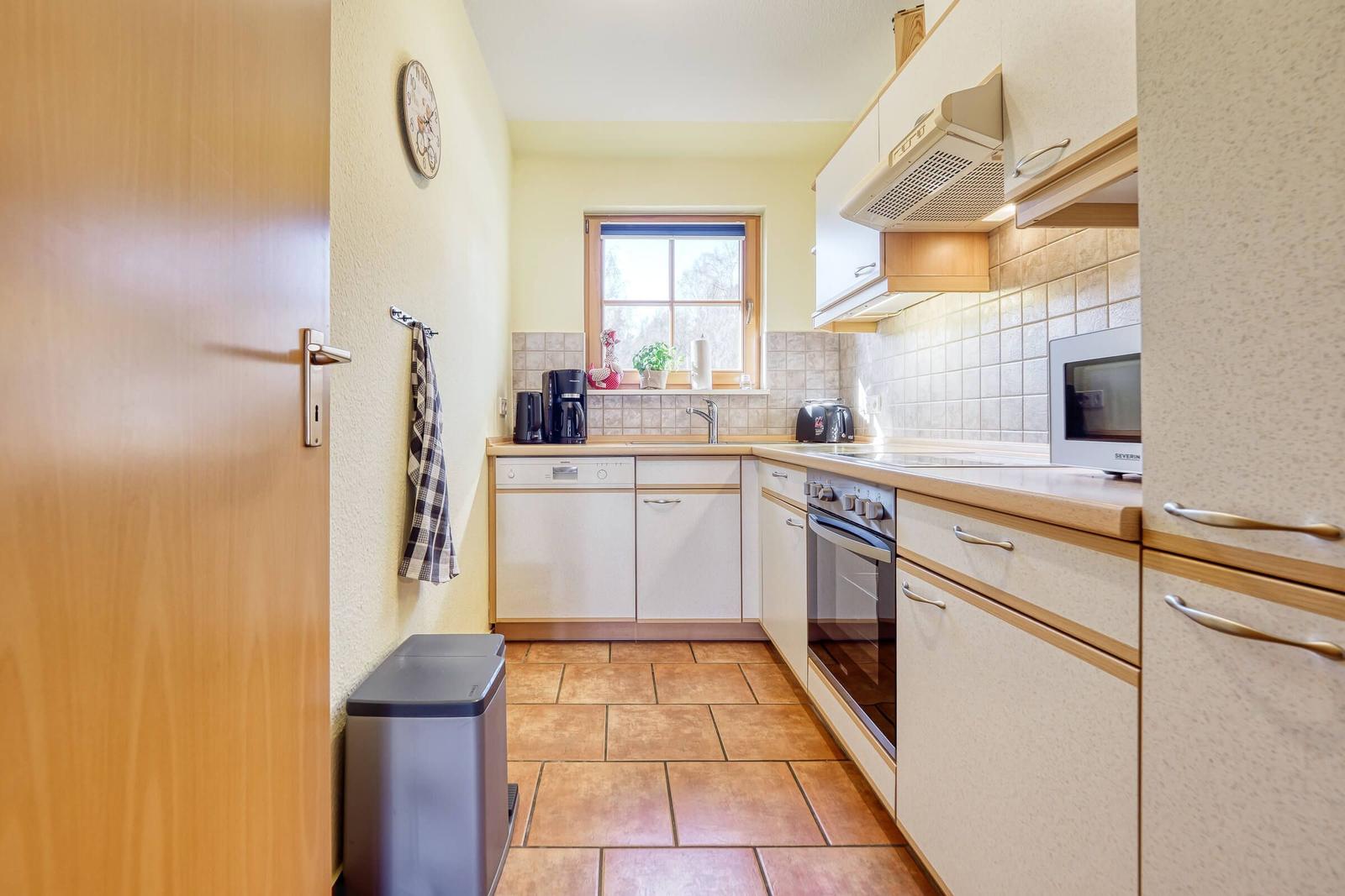 Blick in die separate Küche