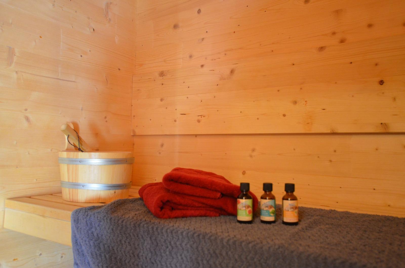 Sauna im Erdgeschoss