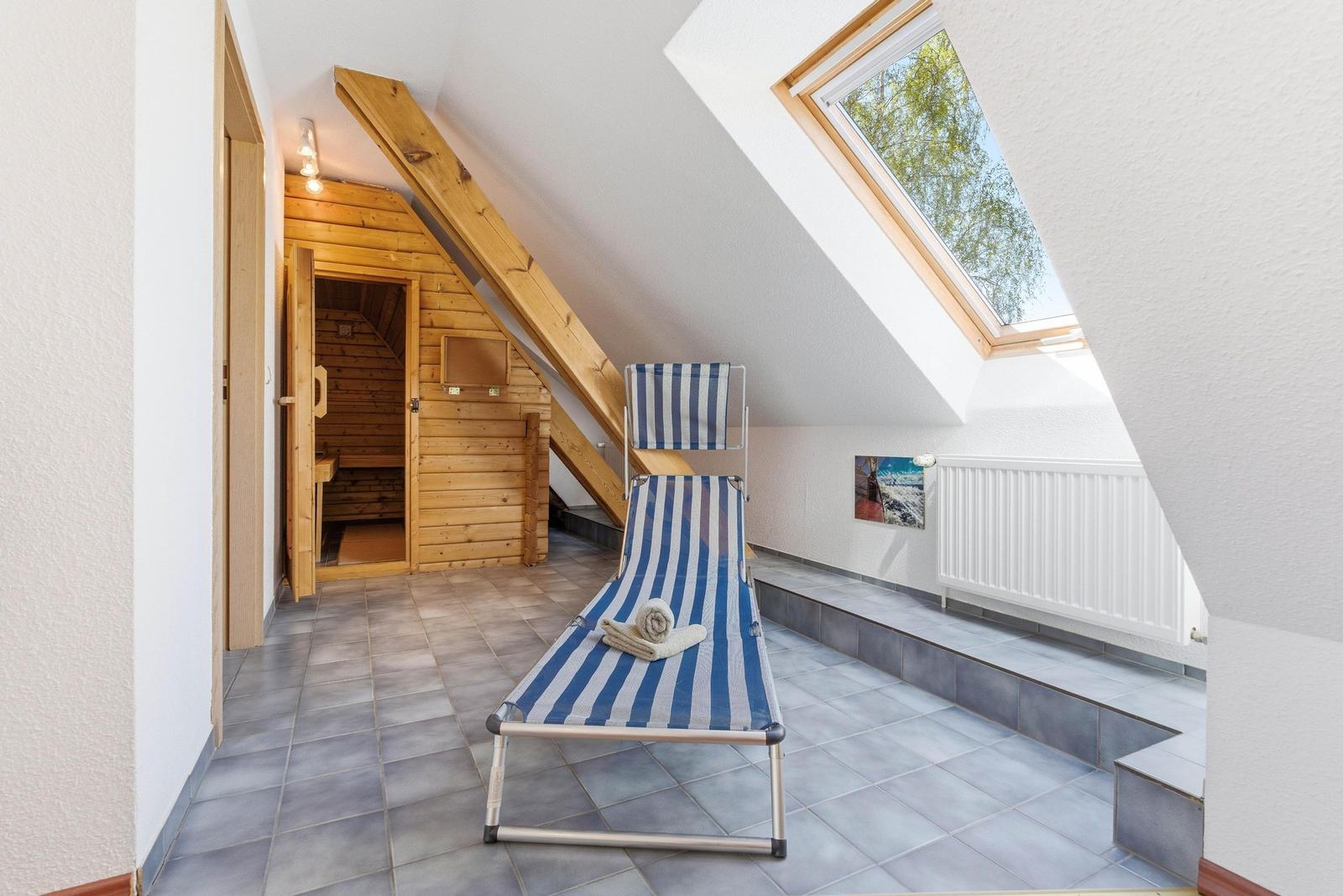 Sauna mit Ruhebereich