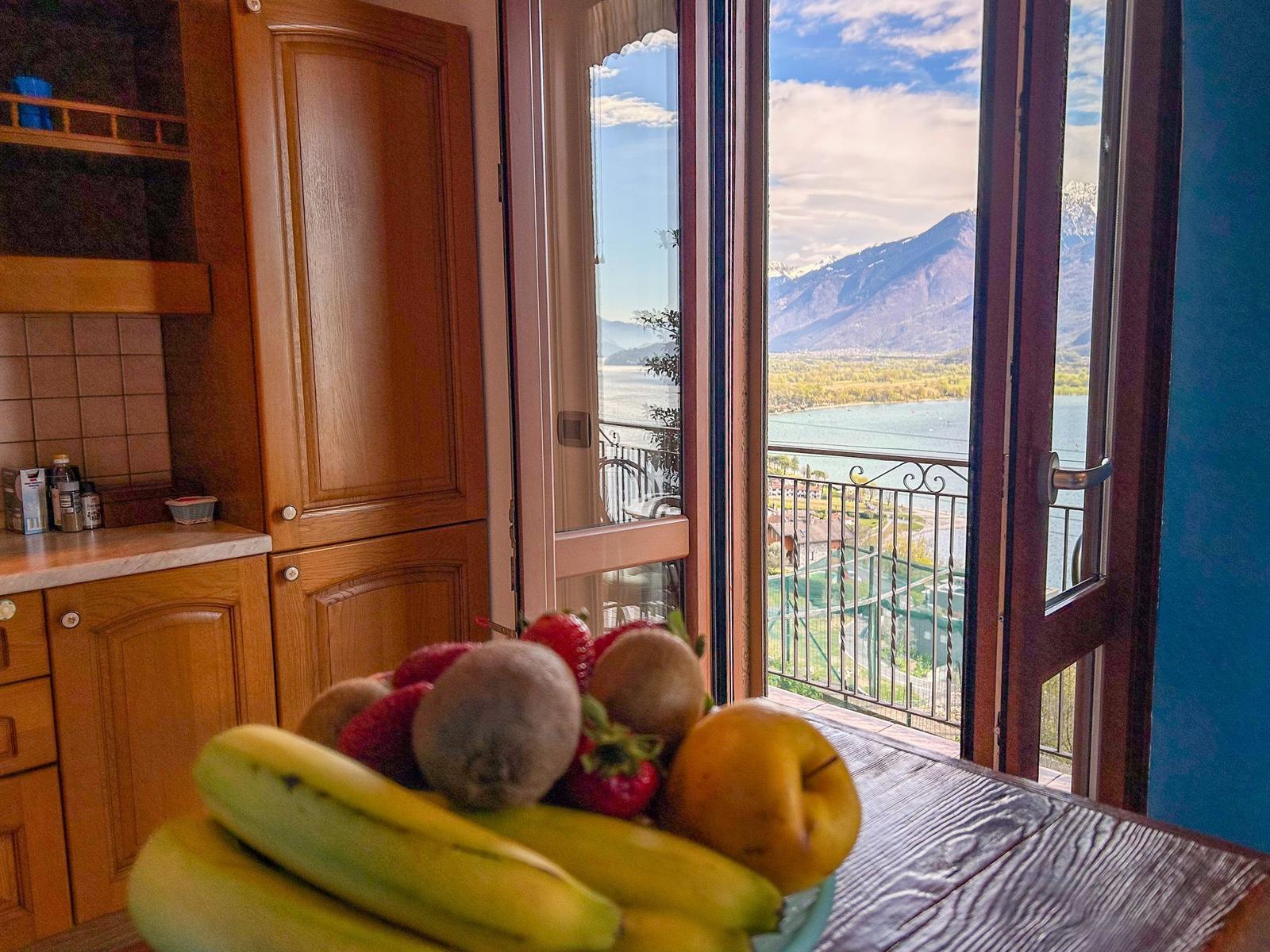 Balkon ist direkt von der Küche aus begehbar