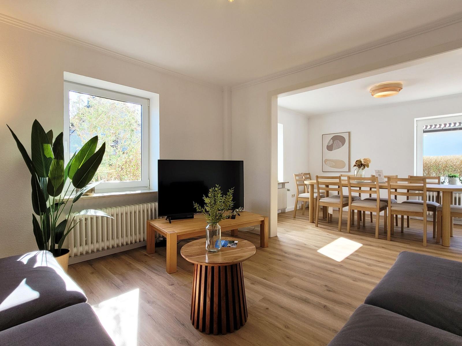 Gemütlichkeit und Platz im Ferienhaus Strandgut