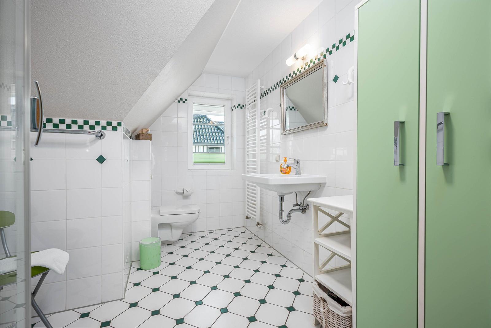 Blick ins Badezimmer