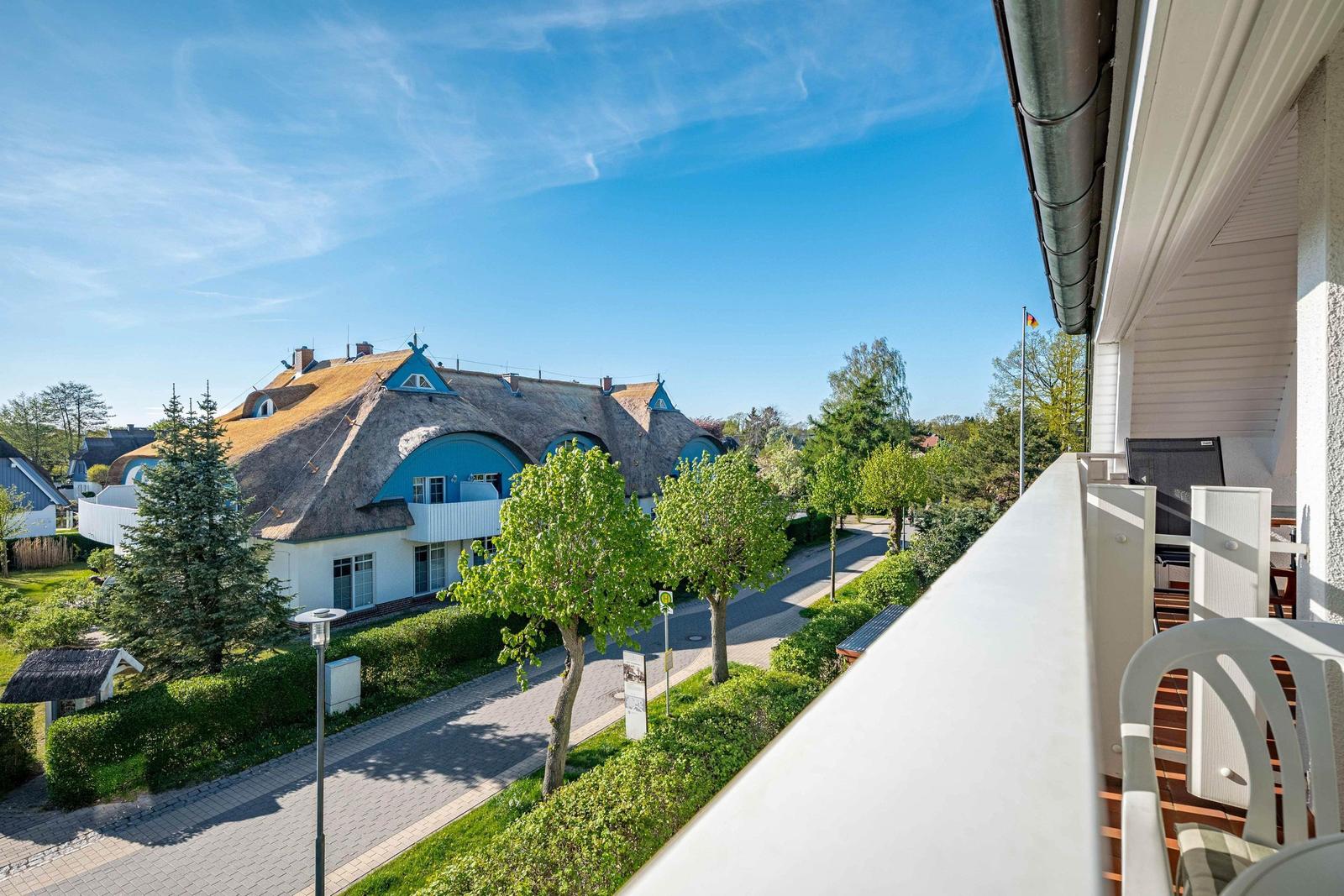 Blick vom Balkon