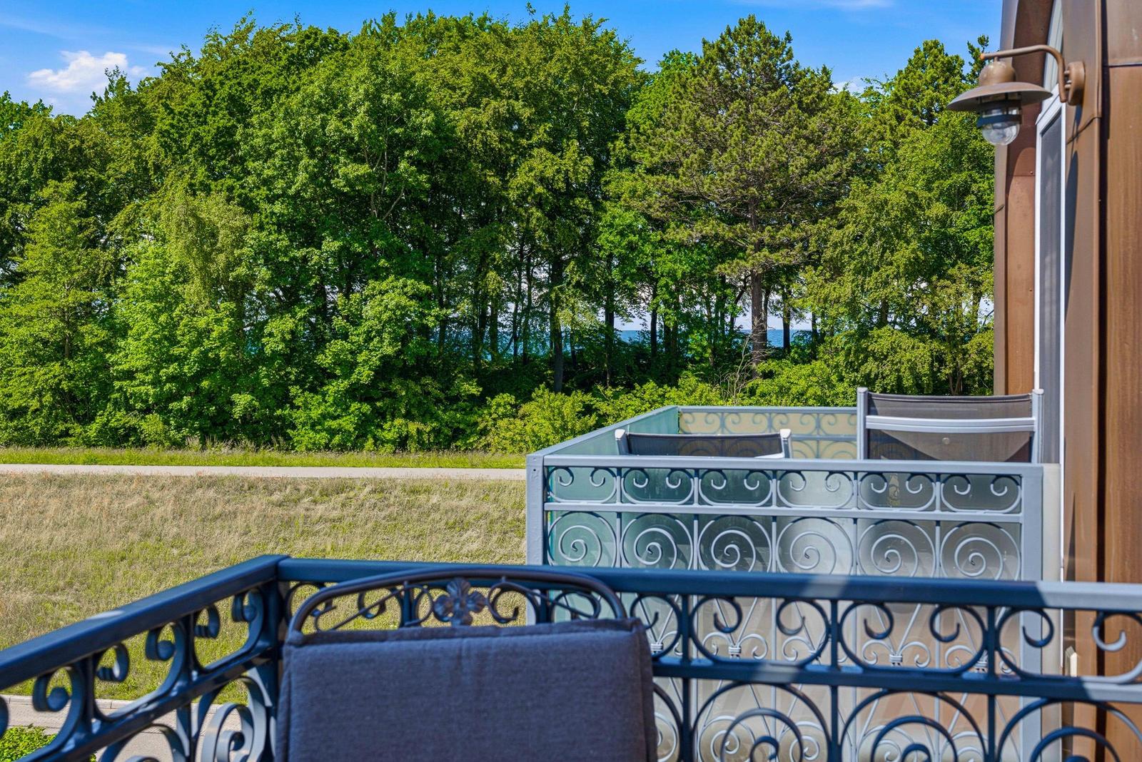 Blick zur Ostsee vom Balkon
