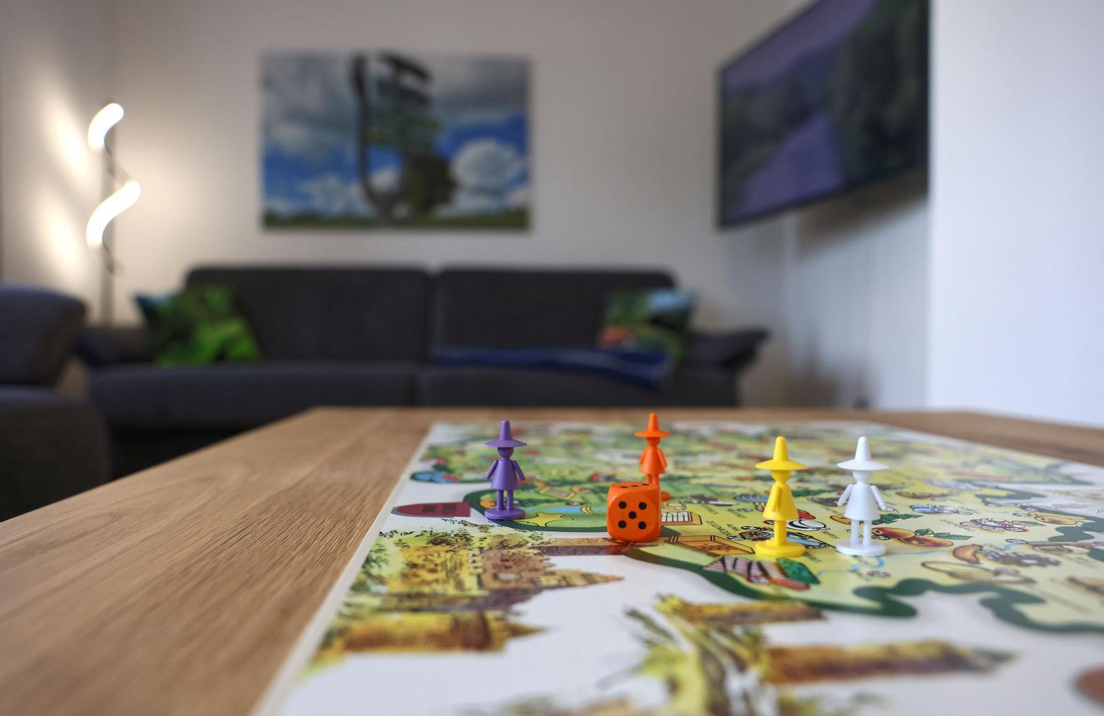 Ferienhaus verfügt über verschiedene Spiele