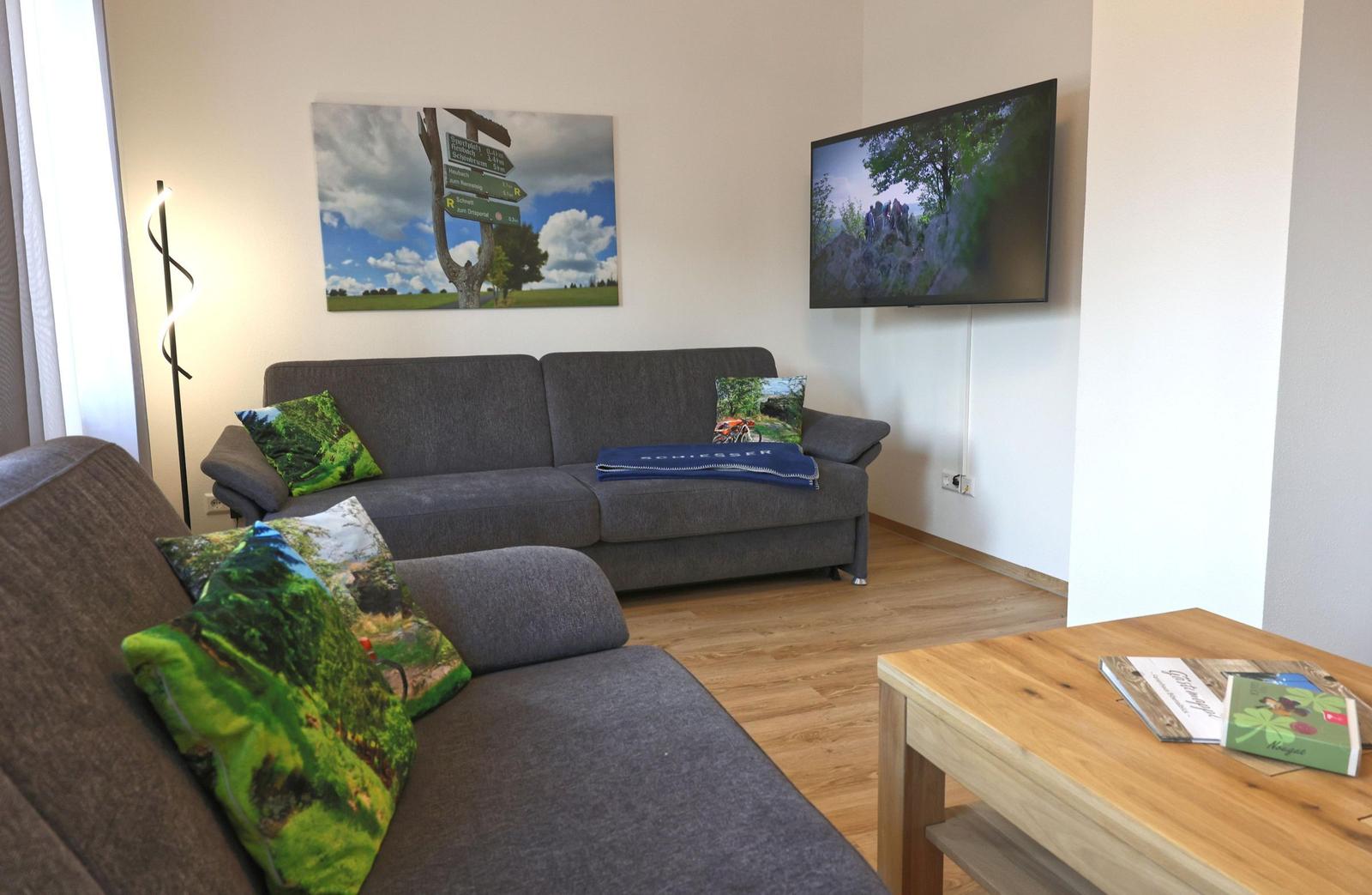 Bequeme Couch - eine Möglichkeit zur Aufbettung für 2 Personen