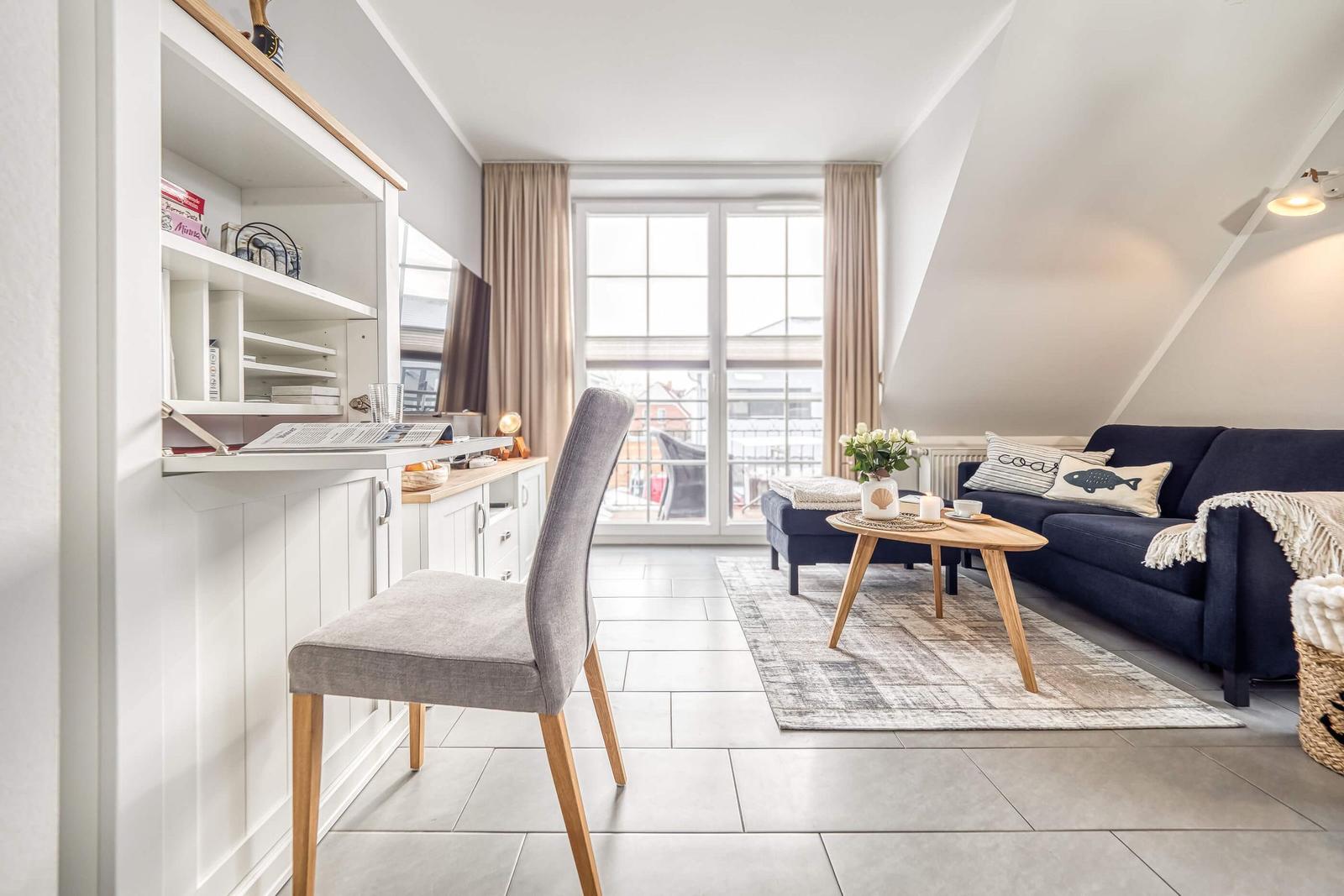 Blick ins Wohnzimmer