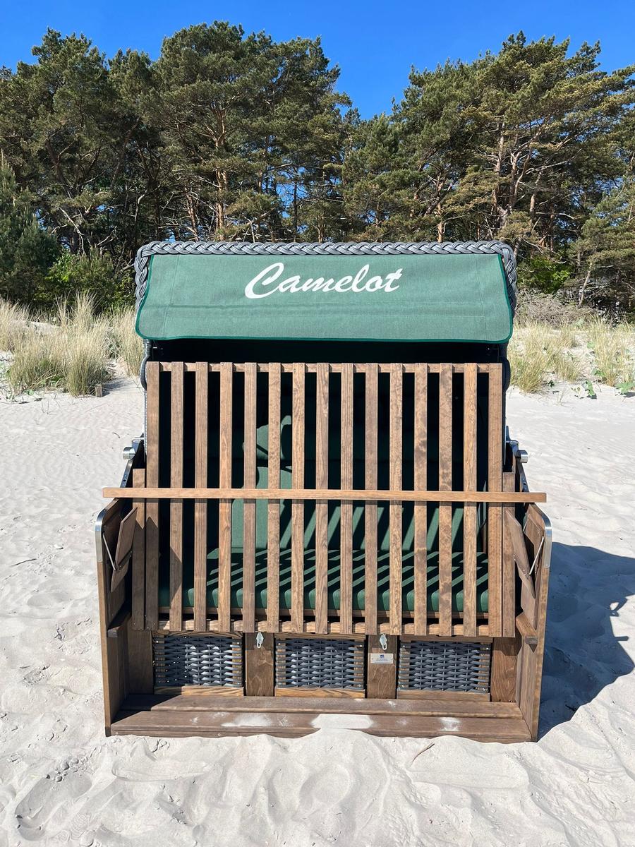 Strandkorb am Strand