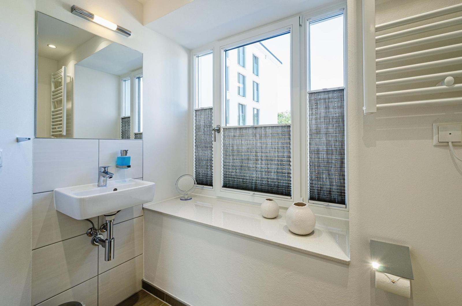 Badezimmer 1: Regendusche, WC