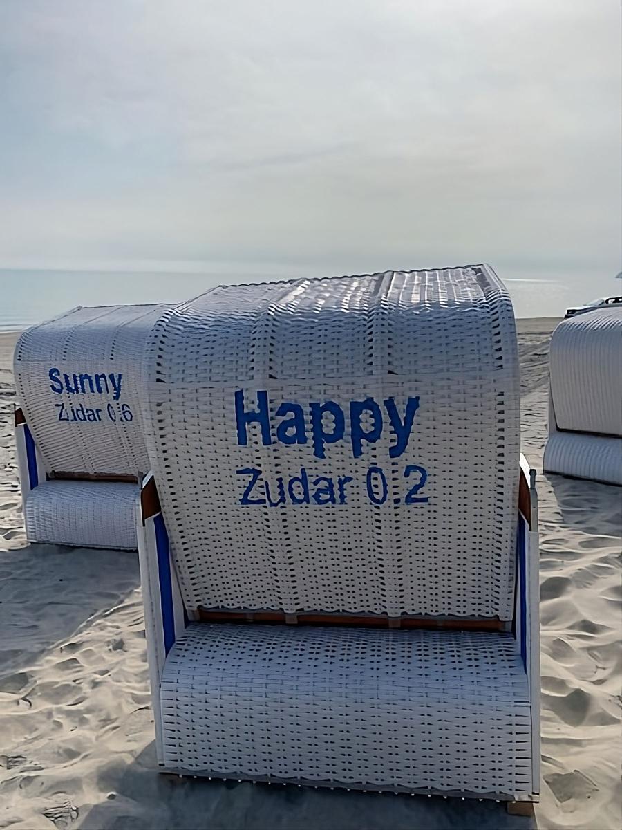 Strandkorb am Strand