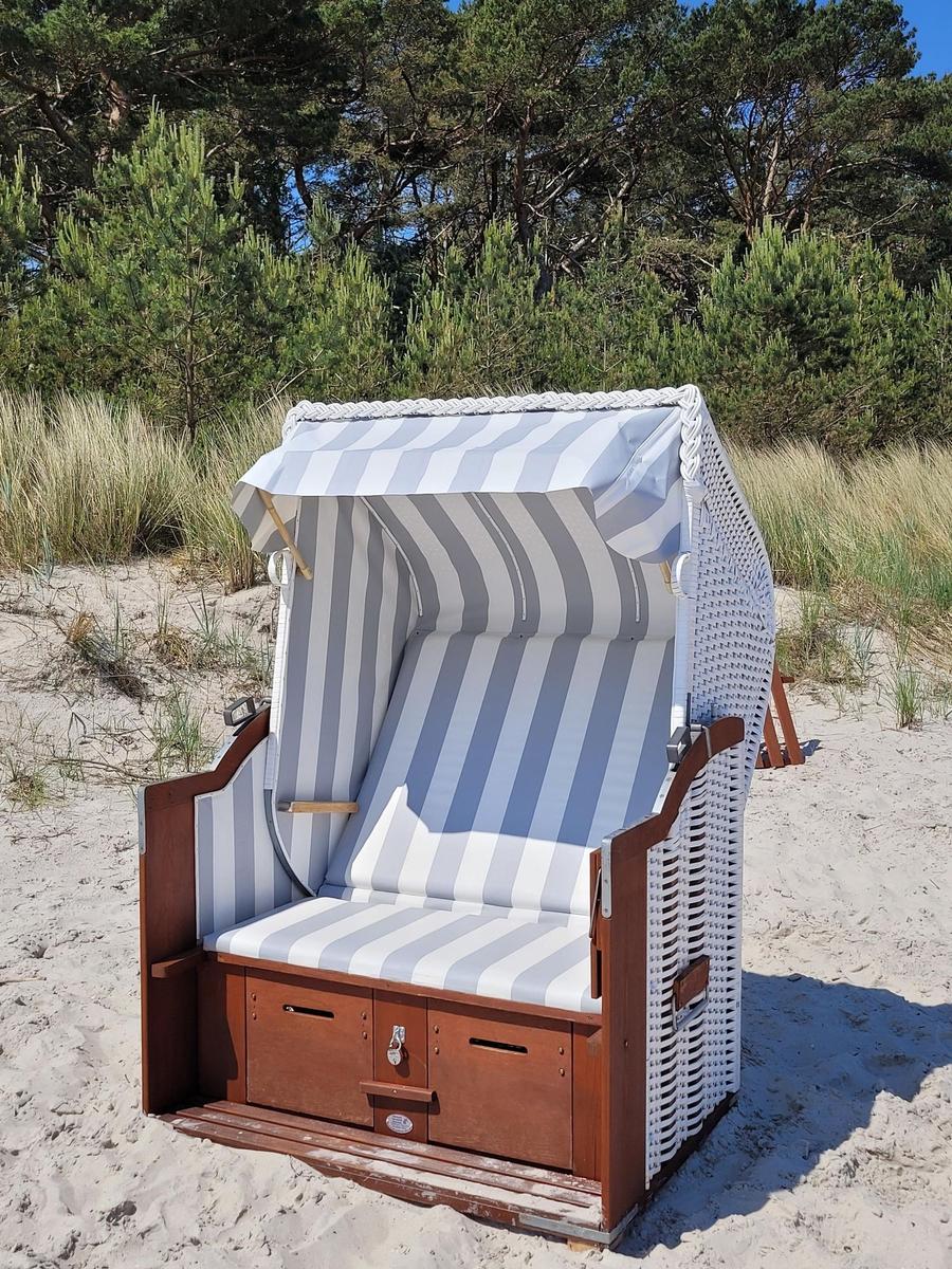 Strandkorb am Strand