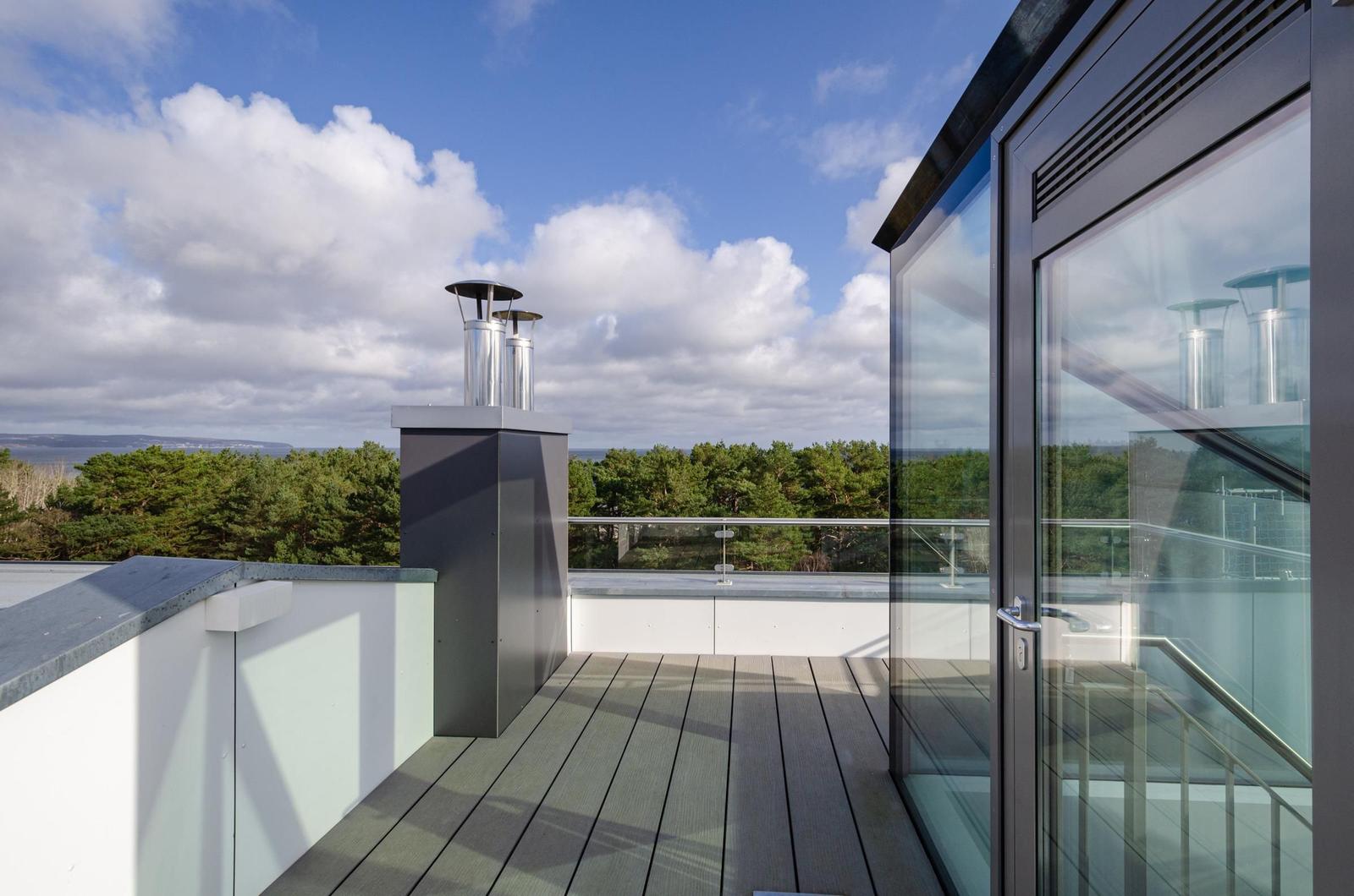Gemeinschafssauna: Sky-Sauna 5.OG (mit dazu gehöriger Rooftop-Terrasse)