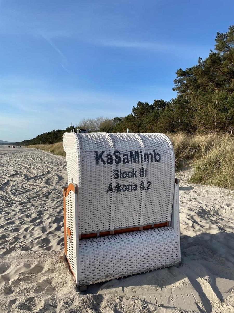 Strandkorb am Strand