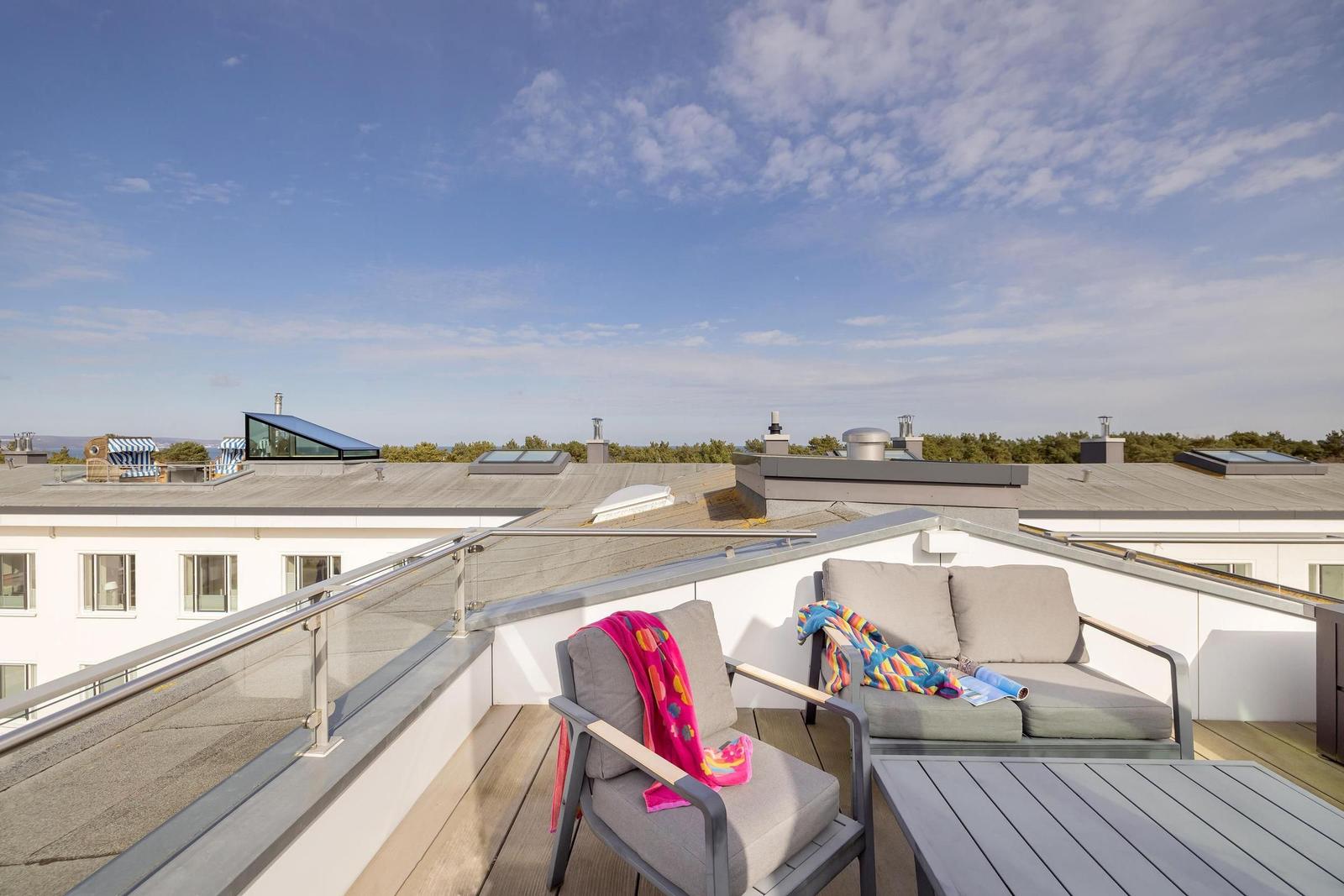 Gemeinschaftssauna: Sky-Sauna 5.OG mit dazu gehöriger Rooftop-Terrasse