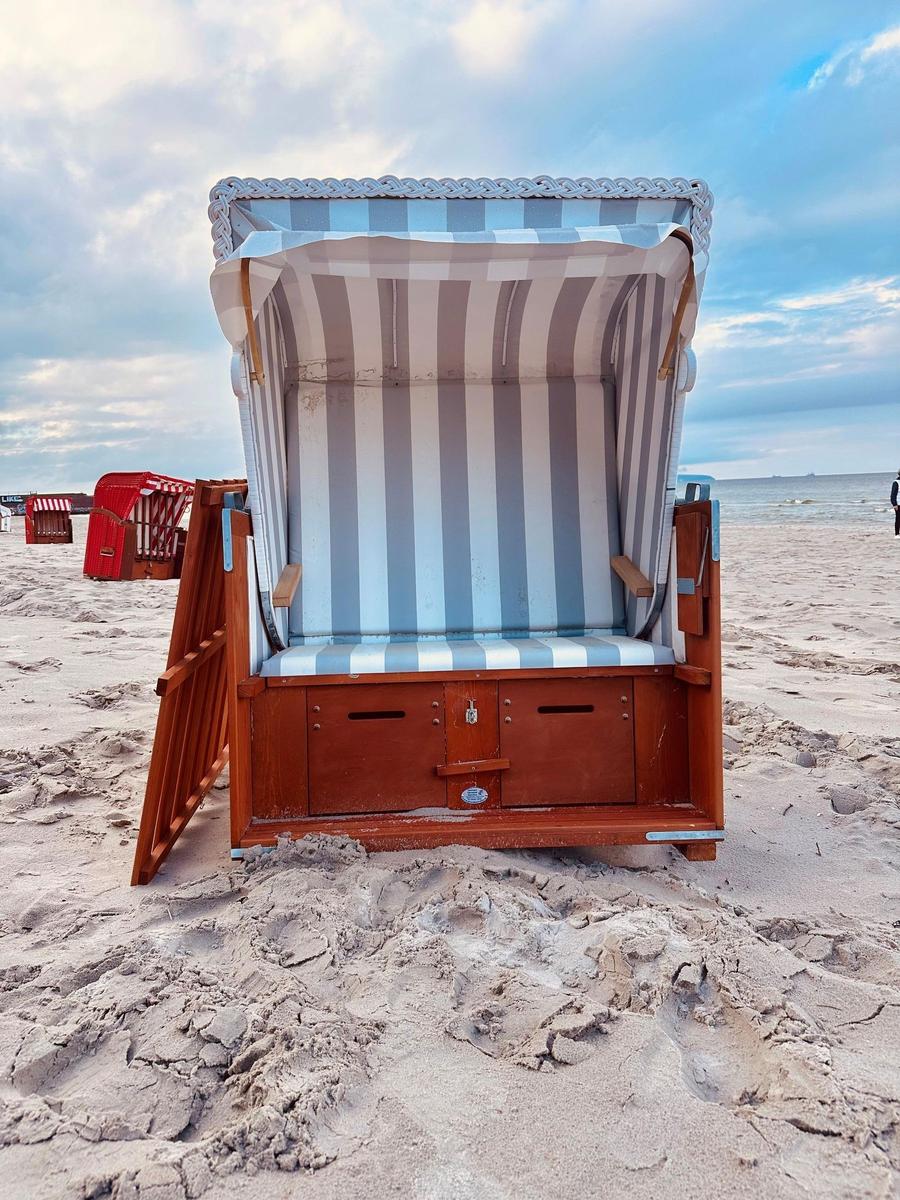 Strandkorb am Strand