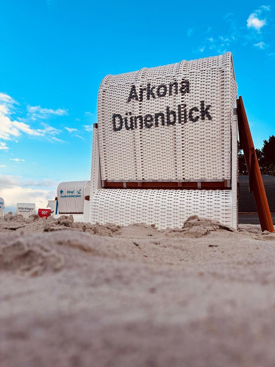 Strandkorb am Strand