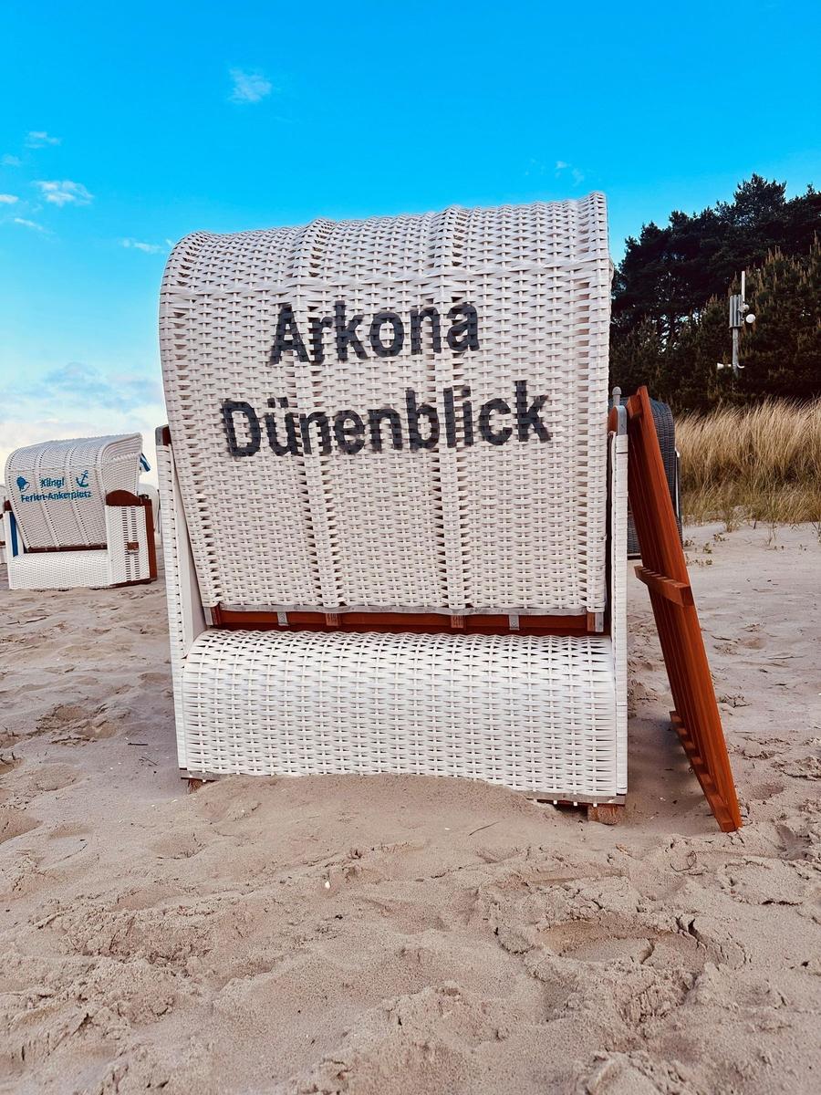 Strandkorb am Strand