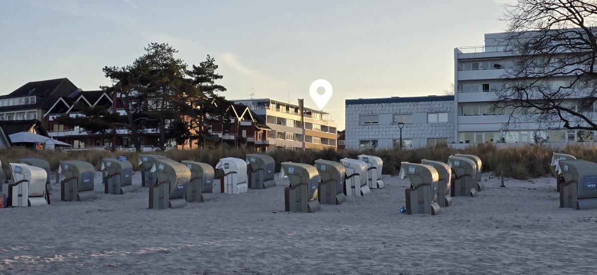 Lage am Strand