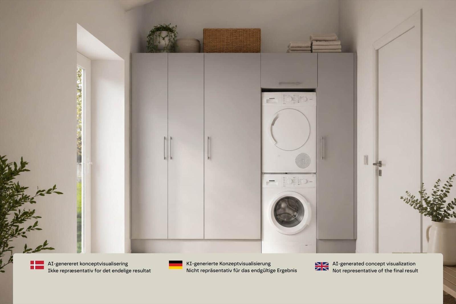 Dieses Haus hat vier Schlafzimmer, eine Küche und zwei Badezimmer.