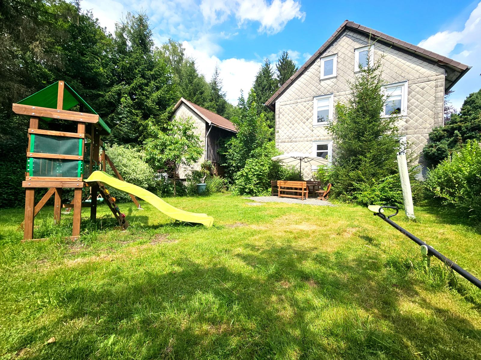 Garten links vom Haus