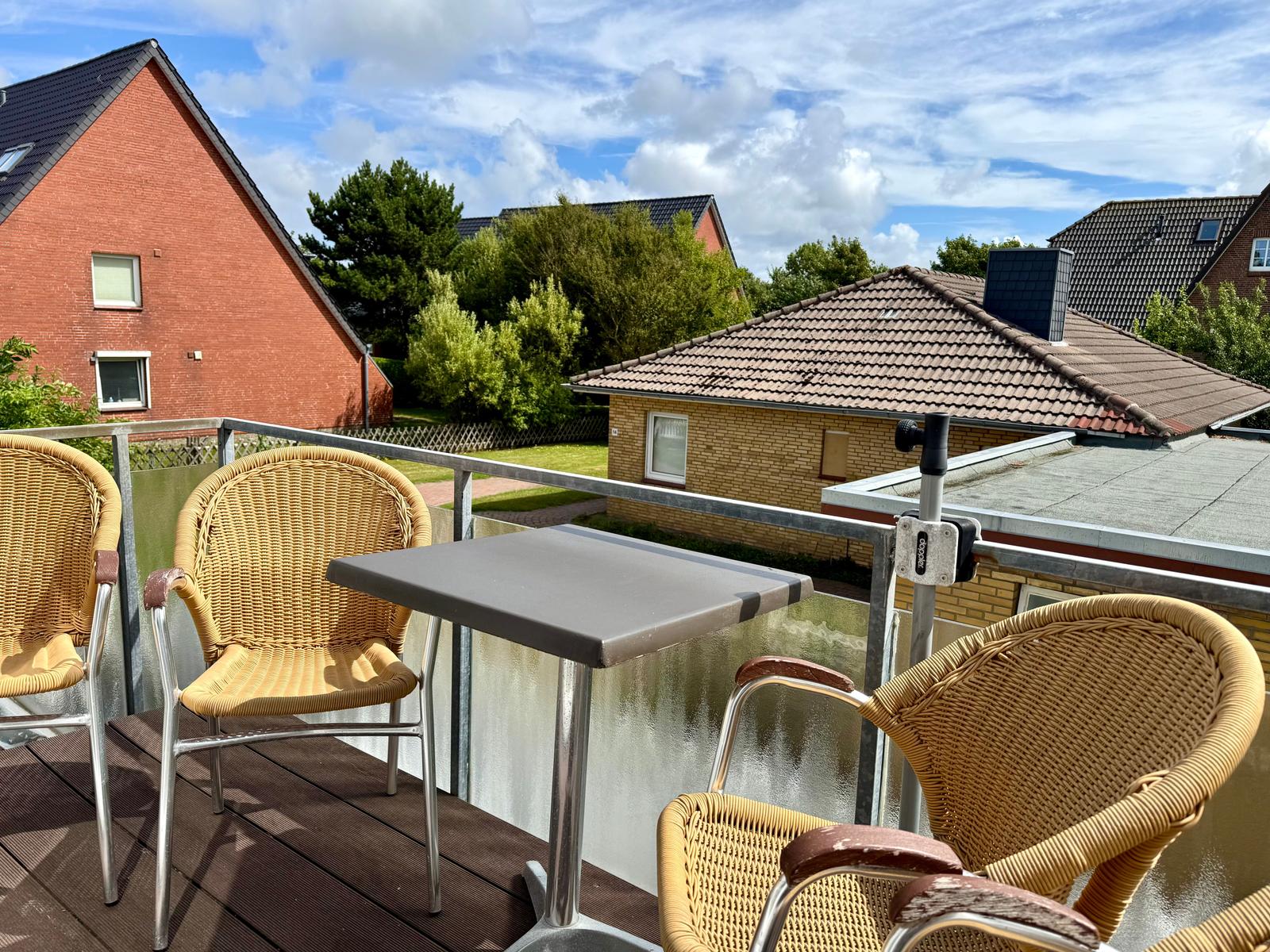 Möblierter Balkon