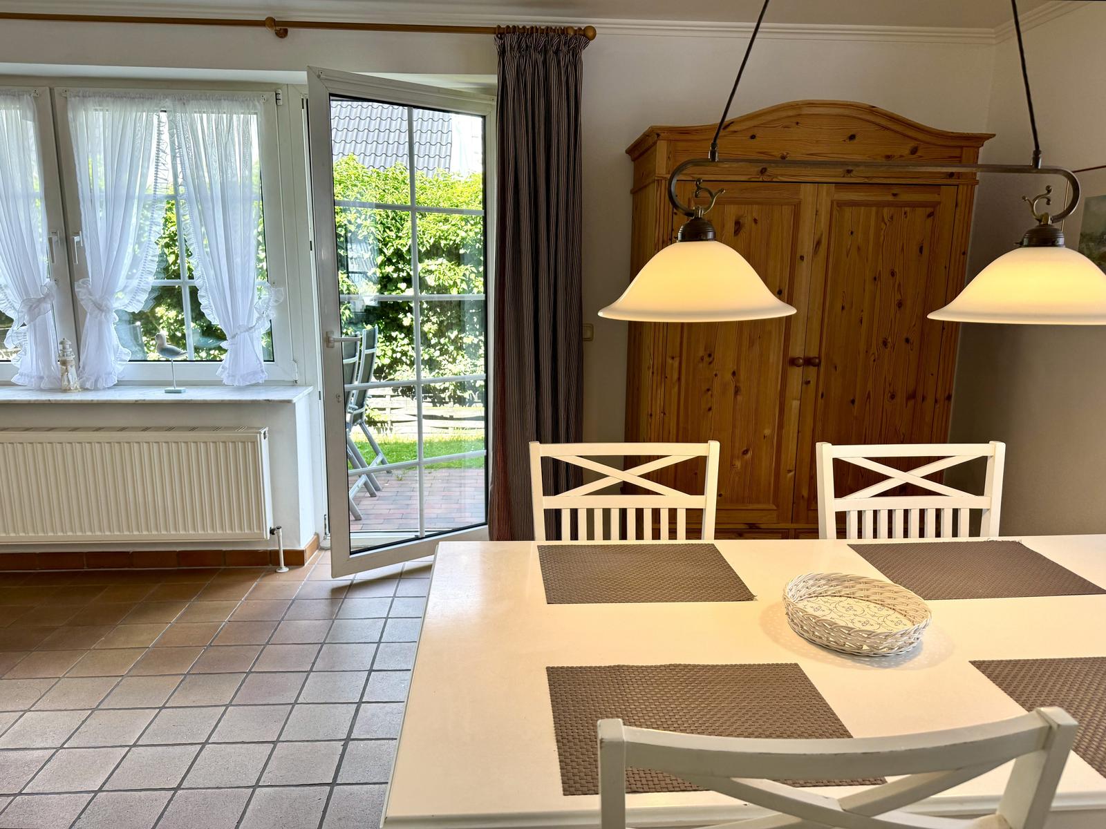 Essplatz im Wohnzimmer