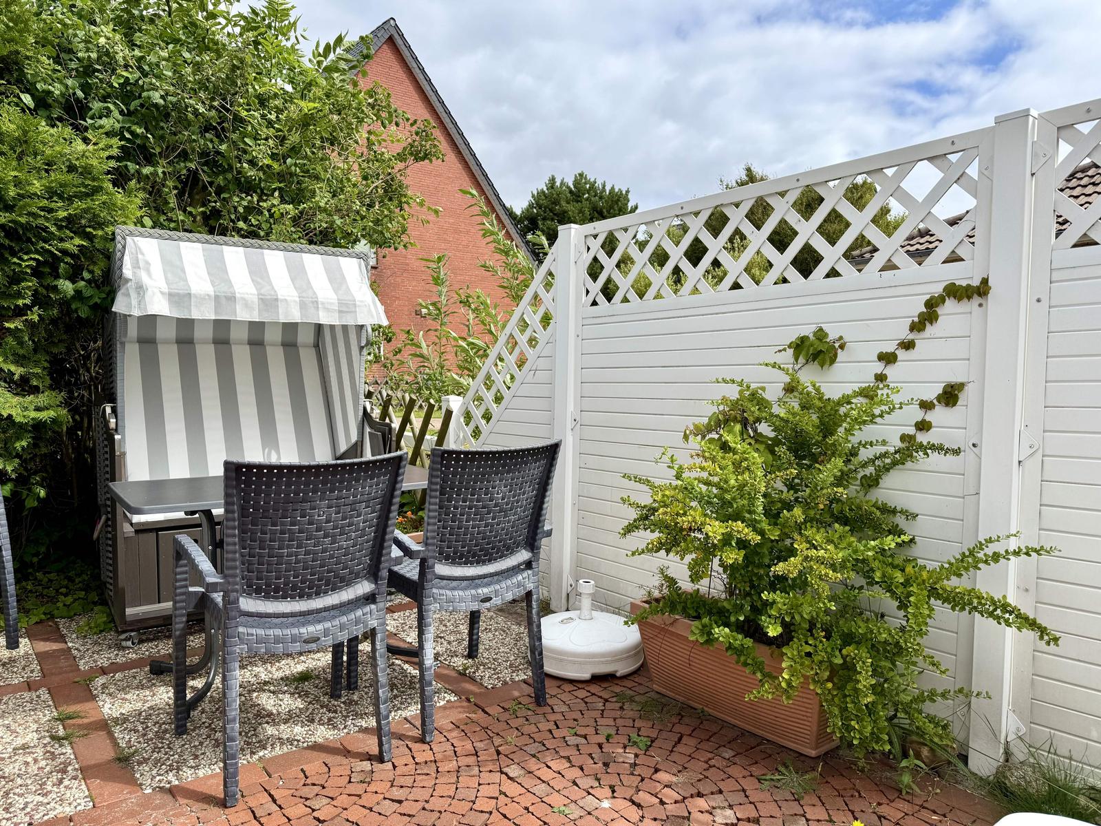 Möblierte Terrasse