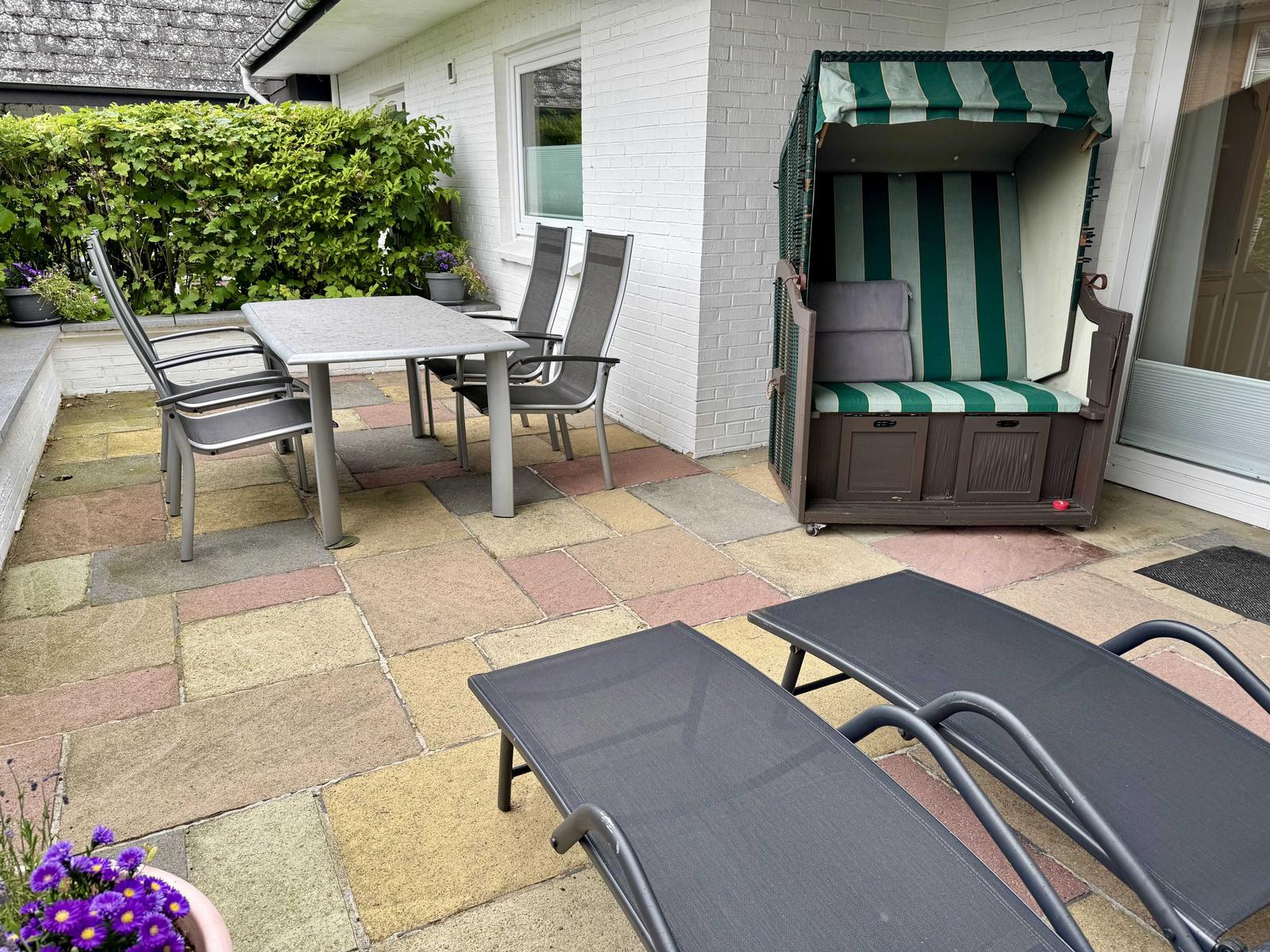 Möblierte Terrasse