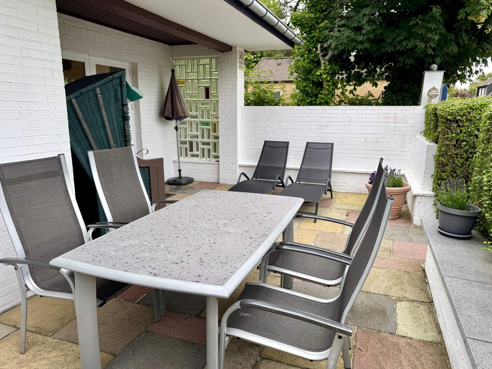 Möblierte Terrasse