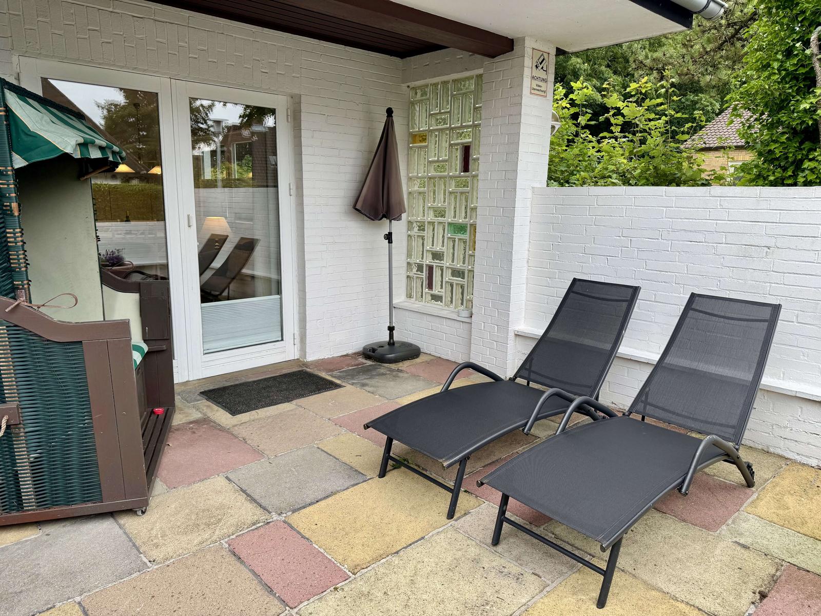 Möblierte Terrasse