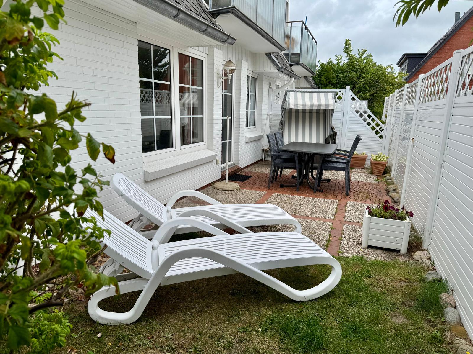 Möblierte Terrasse