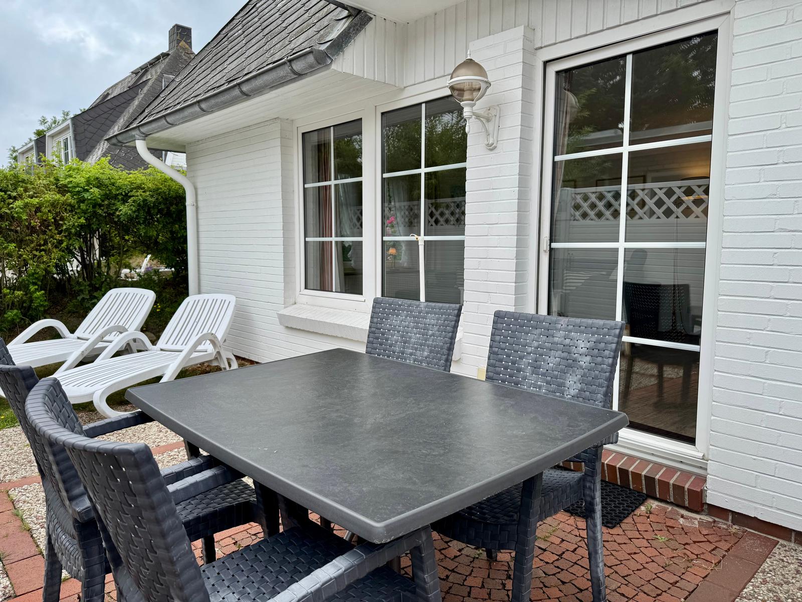 Möblierte Terrasse