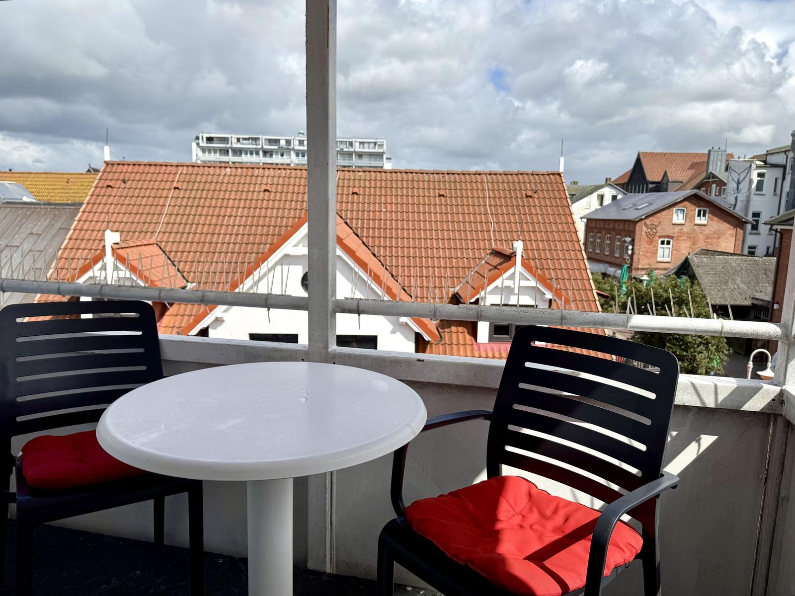 Möblierter Balkon