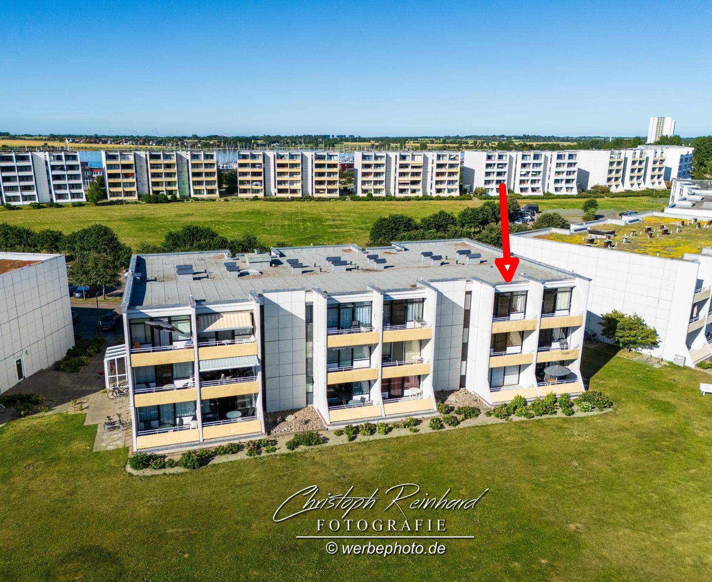 Apartmentanlage oberstes Geschoss am Südstrand