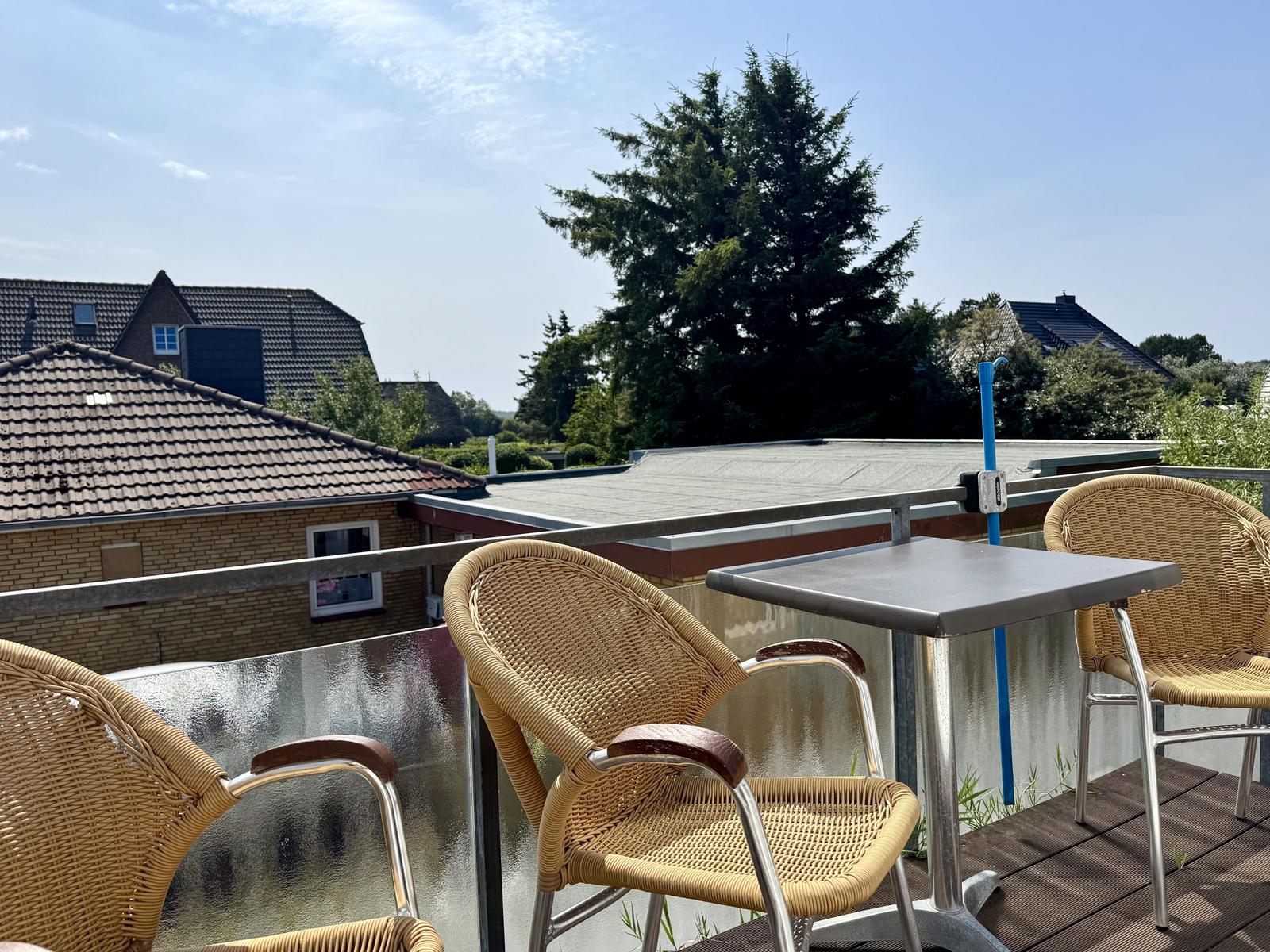 Möblierter Balkon