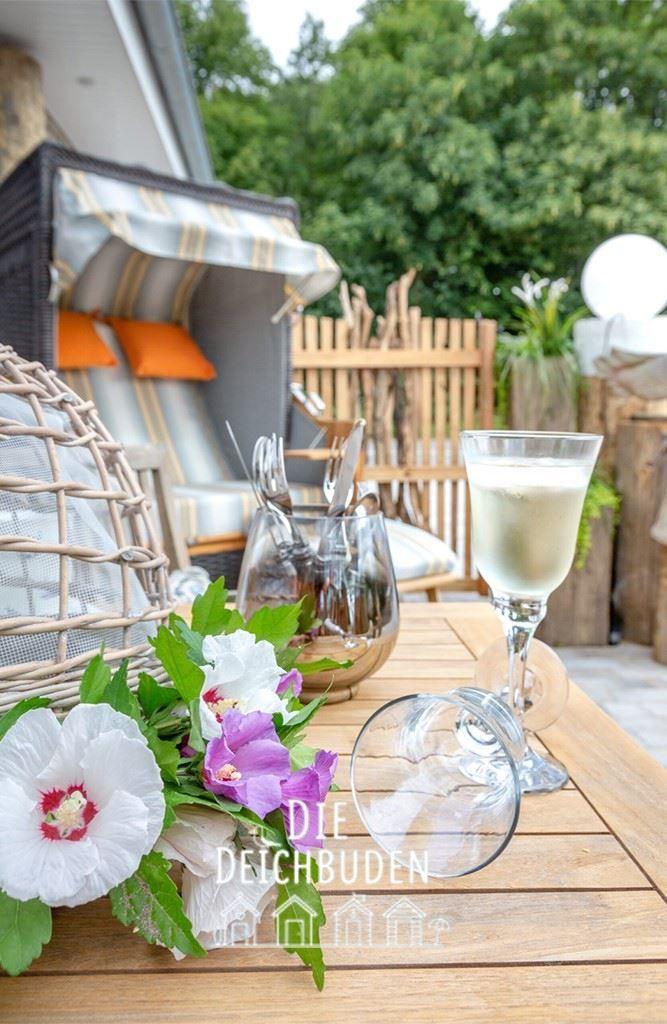 Strandkorb auf Terrasse...