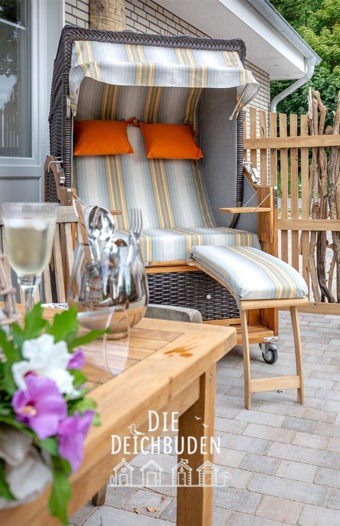 Strandkorb auf Terrasse...