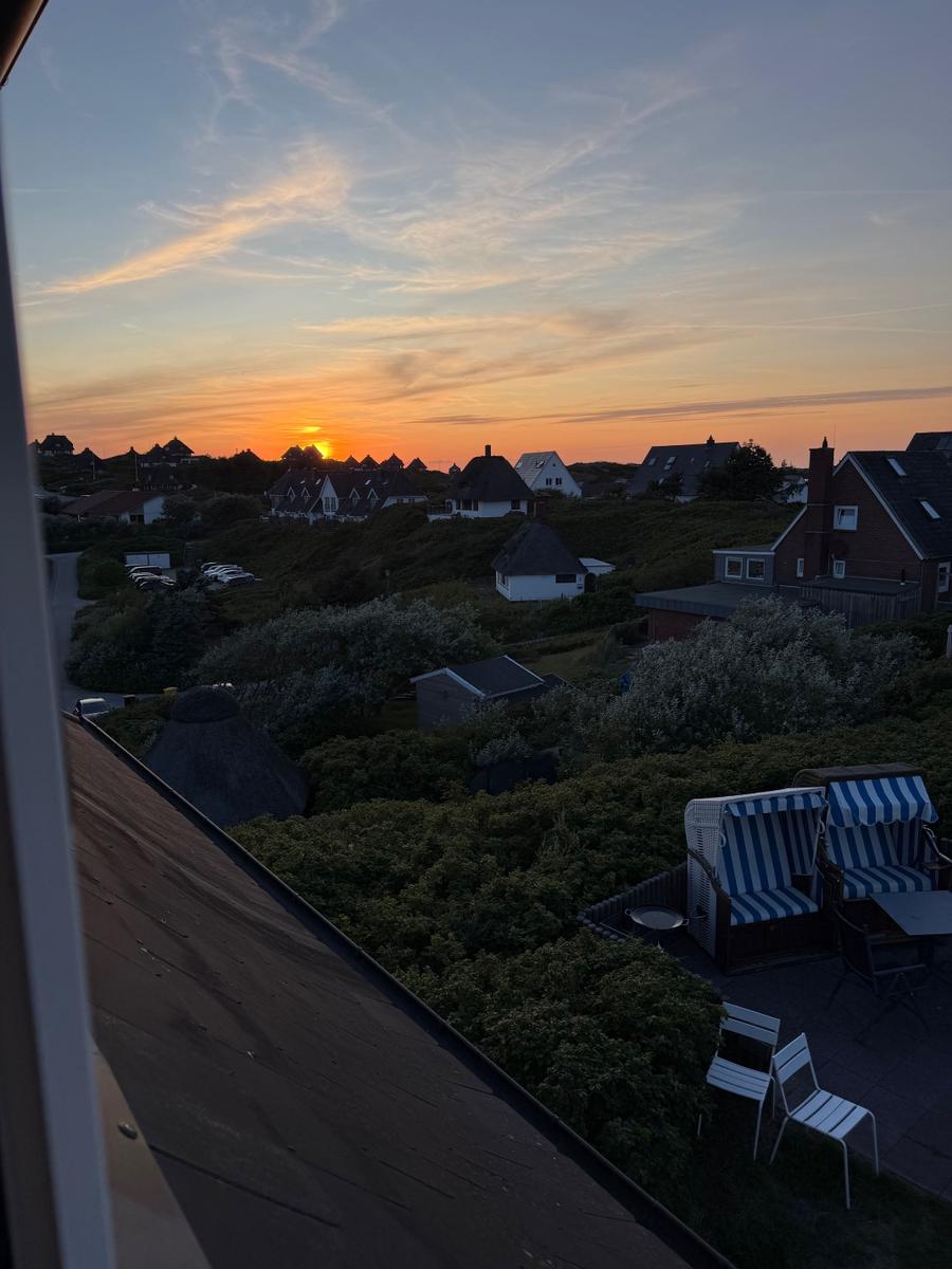 Blick aus dem Wohnzimmer in Richtung Nordwesten