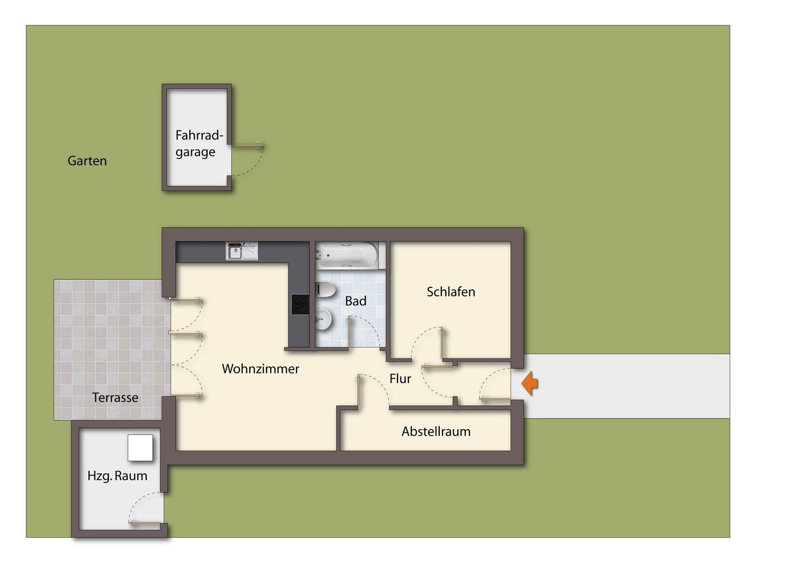 Ferienwohnung Liegeplatz received 9 out of 10 points in the Booking.com Traveler Review Awards 2025.