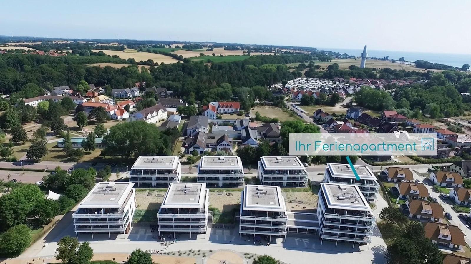 Moderne Ferienwohnung direkt am Strand mit Blick aufs Meer.