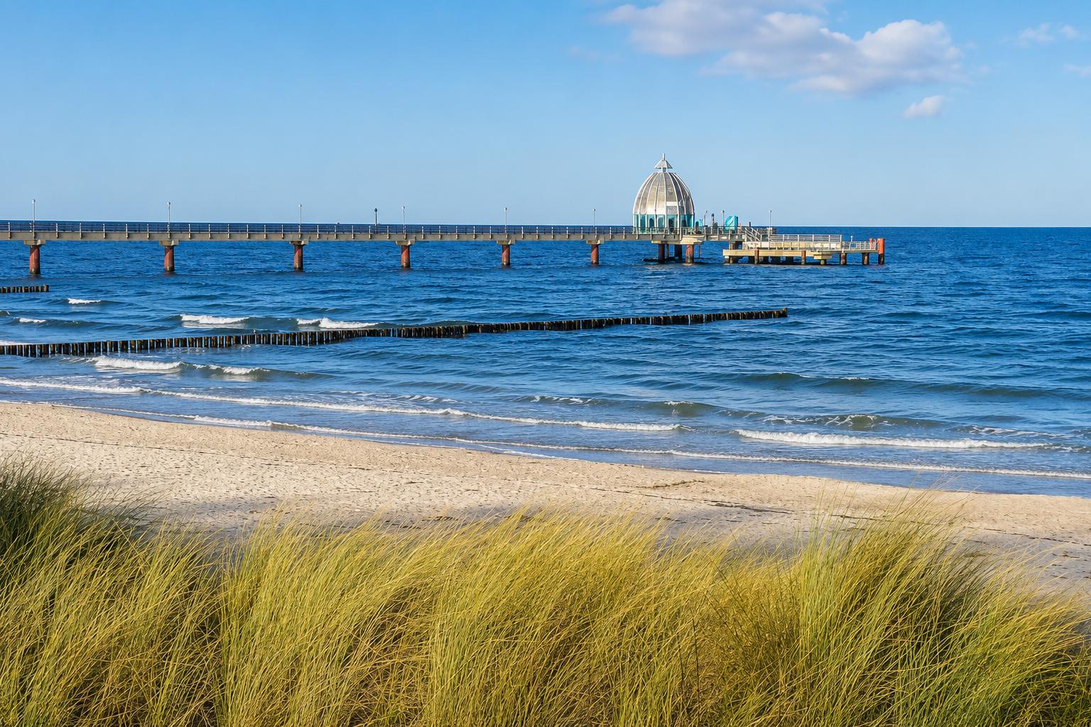 Seebrücke Zingst mit Tauchgondel