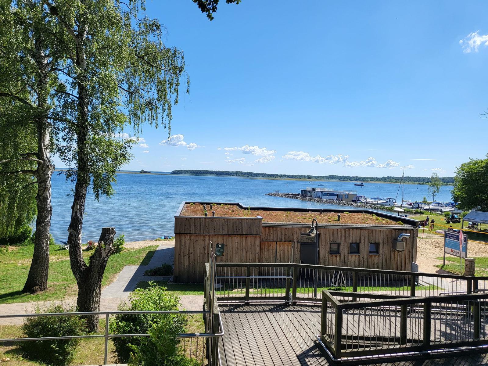 Karte zeigt Standorte U15 bis U18 nahe Strandbad und Hafen.