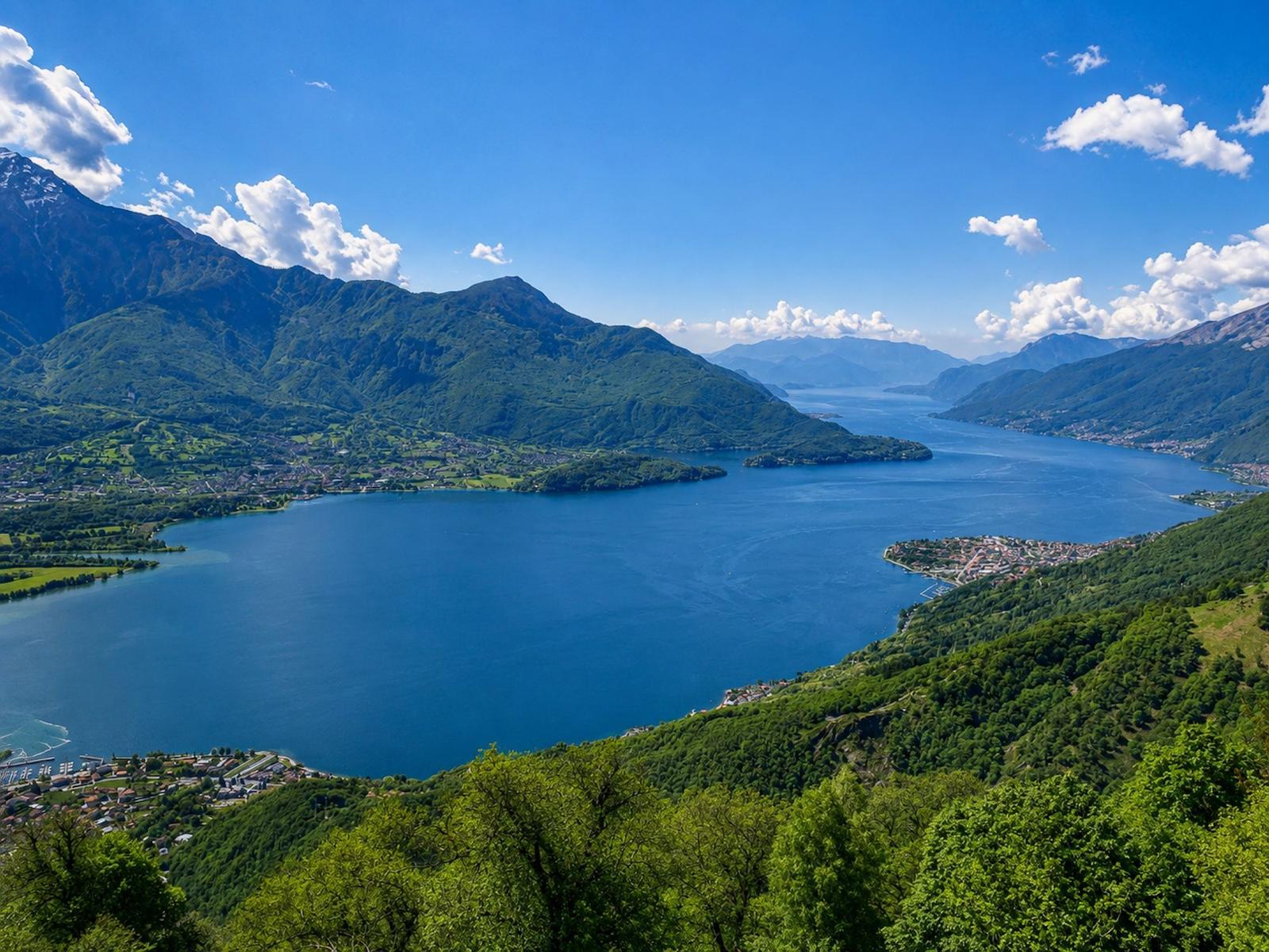 traumhaft schöne Landschaft mit Bergkulisse